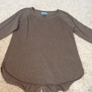Back button down sweater